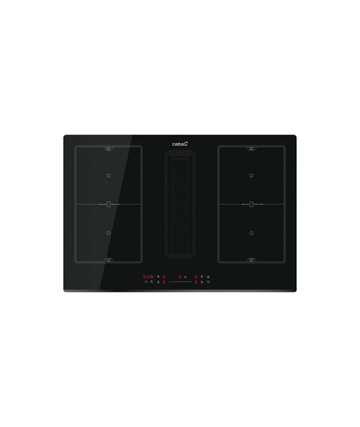 CATA Hob with Hood, IAS 7024, Induction, Number of burners/cooking zones 4, Slider, Black