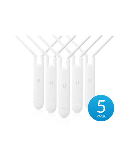 Ubiquiti, UniFi, UAP-AC-M-5Pack Mesh Access Point, 802.11ac, 2.4/5, 867 Mbit/s, 10/100/1000 Mbit/s, Ethernet LAN (RJ-45) ports