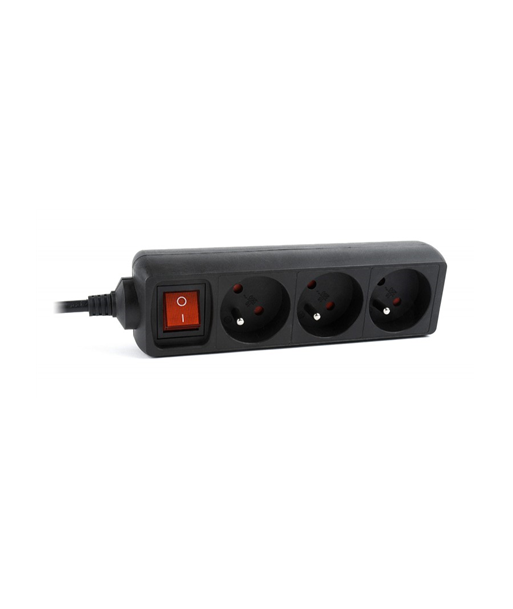 EnerGenie EG-PSU3F-01 UPS power strip, 3 FR sockets, 10 A, C14 plug, 0.6 m cable, black | EnerGenie EnerGenie EG-PSU3F-01 UPS power strip, 3 FR sockets, 10 A, C14 plug, 0.6 m cable, black | EnerGenie