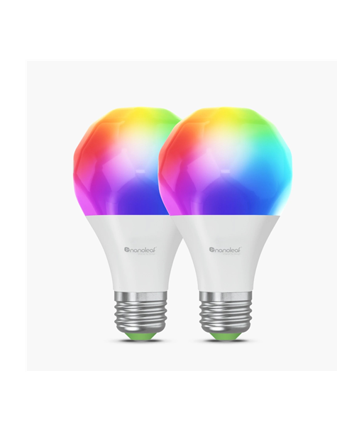 Nanoleaf Essentials Smart A60 Bulb E27 Matter WiFi 9W 900Lm RGBCW 2700-6500K, 2pcs pack, Nanoleaf Essentials Smart A60 Bulb Nanoleaf Essentials Smart A60 Bulb E27 Matter WiFi 9W 900Lm RGBCW 2700-6500K, 2pcs pack, Nanoleaf Essentials Smart A60 Bulb