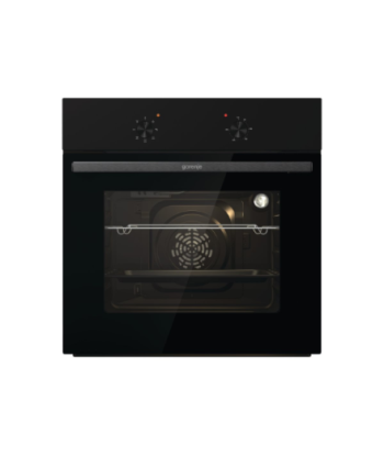 Gorenje, BO6615E01B, 60 L, Electric, EnamelClean, Push pull buttons, Height 59.5 cm, Width 59.5 cm, Black