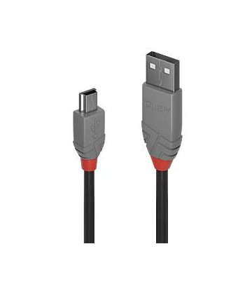 CABLE USB2 A TO MINI-B 5M/ANTHRA 36725 LINDY