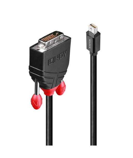 CABLE MINI DP TO DVI 3M/BLACK 41953 LINDY CABLE MINI DP TO DVI 3M/BLACK 41953 LINDY