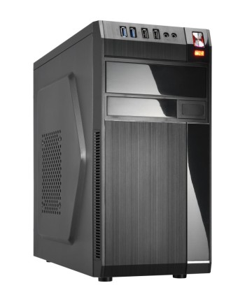 Case GOLDEN TIGER Baltimore 530 MiniTower 450 Watts MicroATX Colour Black BALTIMORE5302USB2450W