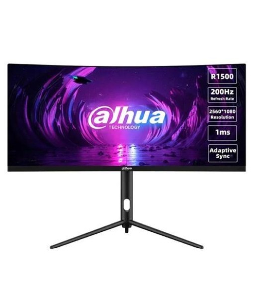 LCD Monitor DAHUA DHI-LM30-E330CA 30" Gaming/Curved/21 : 9 Panel VA 2560x1080 21:9 200Hz 1 ms Swivel Tilt Colour Black