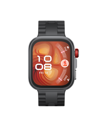 Huawei Watch FIT4 Pro, 3D Fluorelastomer Black Strap, Titanium Body, Seiya-B29