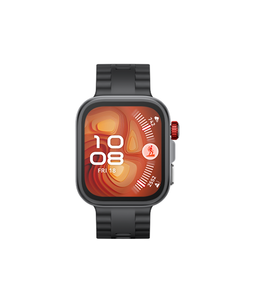 Huawei Watch FIT4 Pro, 3D Fluorelastomer Black Strap, Titanium Body, Seiya-B29