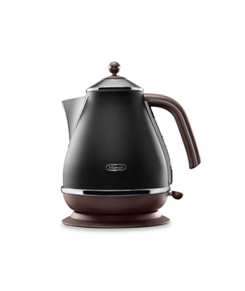 Veekeetja Delonghi, Icona Vintage, KBOV2001BK, 2000 W, 1.7 L, Stainless steel, 360° rotational base, Black