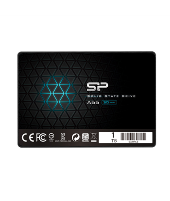Silicon Power, A55, 1000 GB, Solid-state drive interface SATA, Read speed 560 MB/s, Write speed 530 MB/s