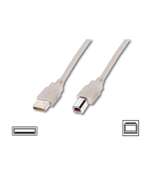 Logilink, USB 2.0 connection cable, USB-A to USB-B USB A male, USB B male