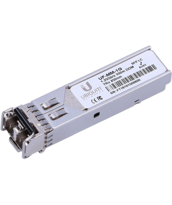 Ubiquiti, UF-MM-1G, SFP, Multi-Mode Fiber, Dual LC, 10/100/1000 Mbit/s, Wavelength 850 nm, Maximum transfer distance 550 m, 0