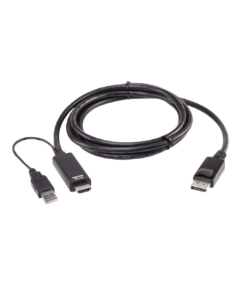 Aten 2L-7D02HDP True 4K 1.8M HDMI to DisplayPort Cable, Aten, True 4K 1.8M HDMI to DisplayPort Cable, 2L-7D02HDP
