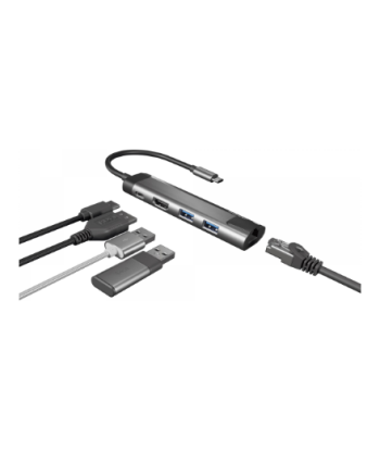Natec, Multi-Port Adapter, Fowler Go, USB Type-C
