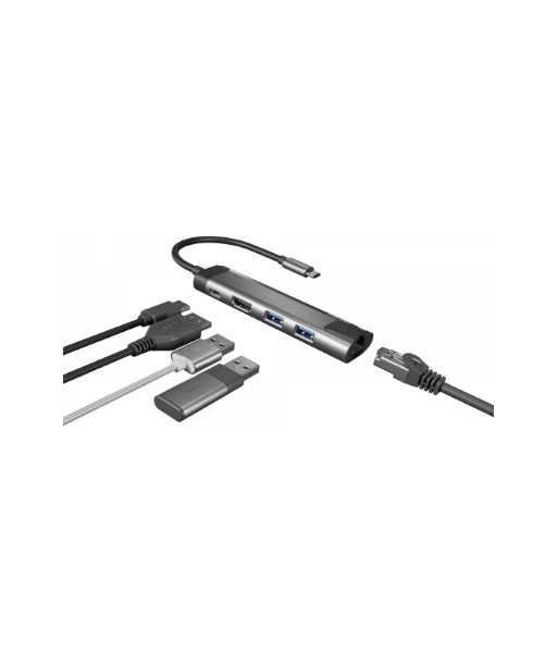 Natec, Multi-Port Adapter, Fowler Go, USB Type-C