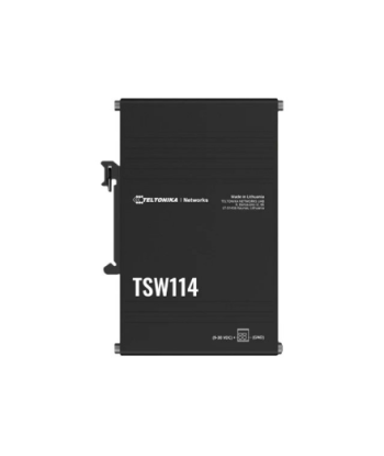 Teltonika DIN Rail Switch, TSW114, Unmanaged, Wall-mountable, Gigabit Ethernet (copper) ports quantity 5, Power supply type