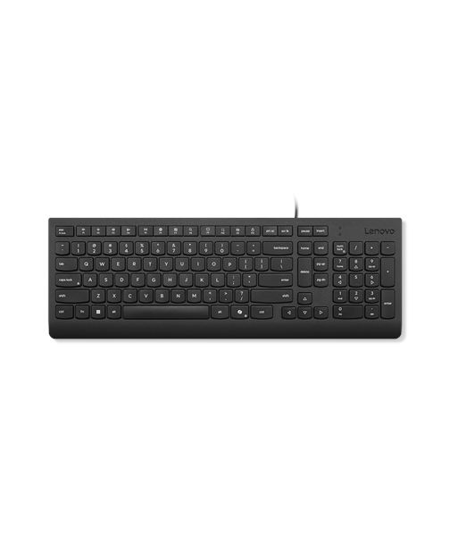 Klaviatuur Lenovo, Essential, Wired, US English, Black Klaviatuur Lenovo, Essential, Wired, US English, Black
