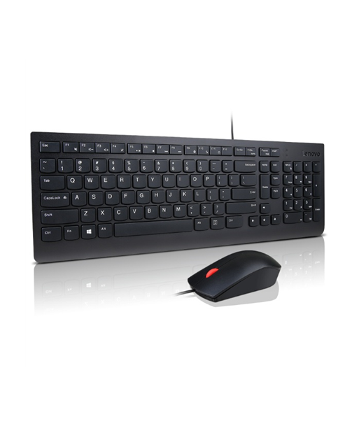 Клавиатура Lenovo Essential, and Mouse Combo, Wired, US Euro, Black Клавиатура Lenovo Essential, and Mouse Combo, Wired, US Euro, Black