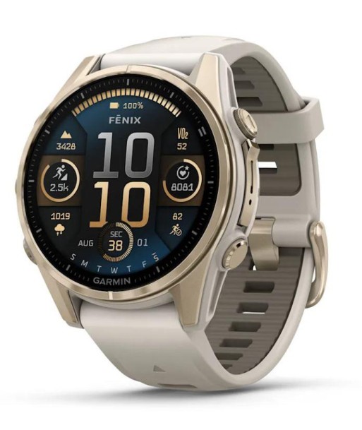 SMARTWATCH FENIX 8 SAPPHIRE/SOFT GOLD 010-02903-11 GARMIN