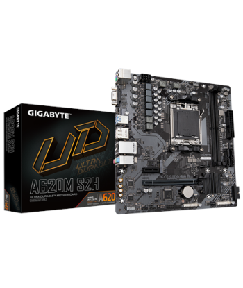 Gigabyte, A620M S2H 1.0 M/B, Processor family AMD, Processor socket AM5, DDR5 DIMM, Memory slots 2, Supported hard disk drive