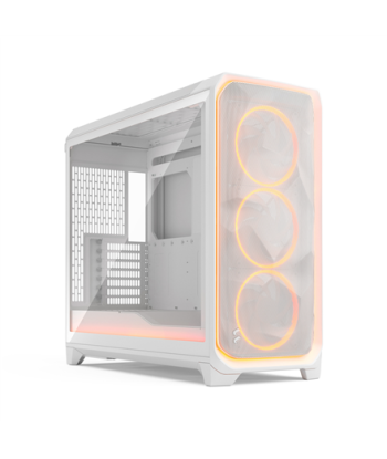 Fractal Design Meshify 3 XL, Ambience Pro RGB White TG Clear Tint, ATX, Power supply included No