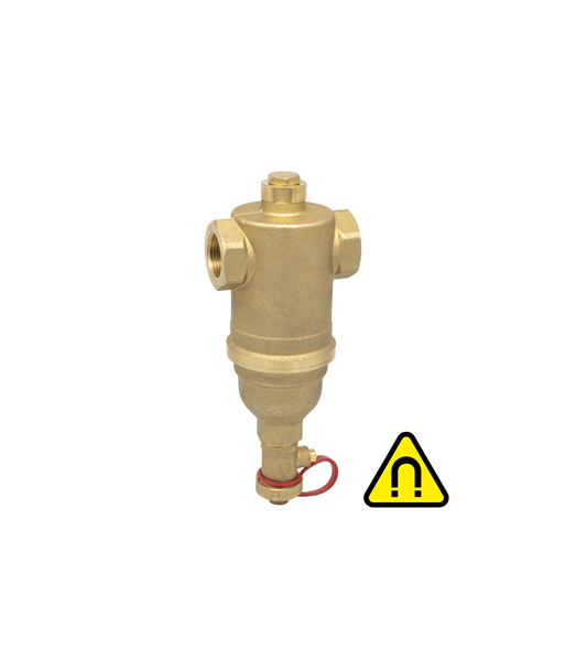 Icma 746 | F-F dirt separator for heating and cooling systems with a removable magnetic cartridge Icma 746 | F-F dirt separator for heating and cooling systems with a removable magnetic cartridge