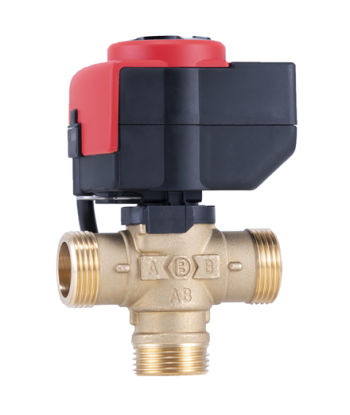 Barberi Three-way flow distribution valve DN 25 with e-drive