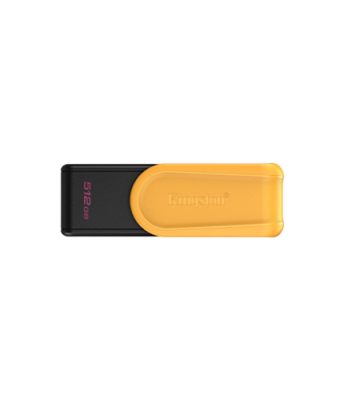 Kingston USB Flash Drive, DataTraveler Exodia S, 512 GB, USB 3.2 Gen 1, Black/Yellow