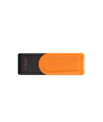 Kingston USB Flash Drive, DataTraveler Exodia S, 256 GB, USB 3.2 Gen 1, Black/Orange