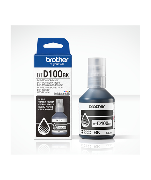 Brother BTD100BK Genuine Black Ink Bottle Brother BTD100BK Genuine Black Ink Bottle