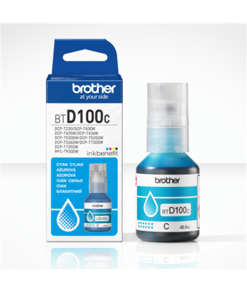 Brother BTD100C Genuine Cyan Ink Bottle