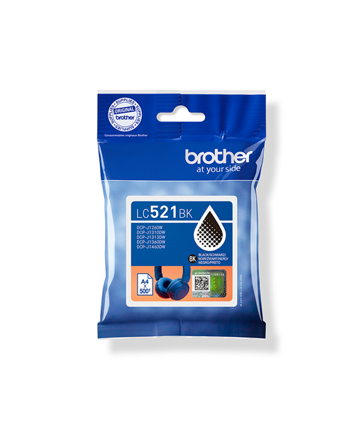 Brother LC521BK Black Inkjet Cartridge