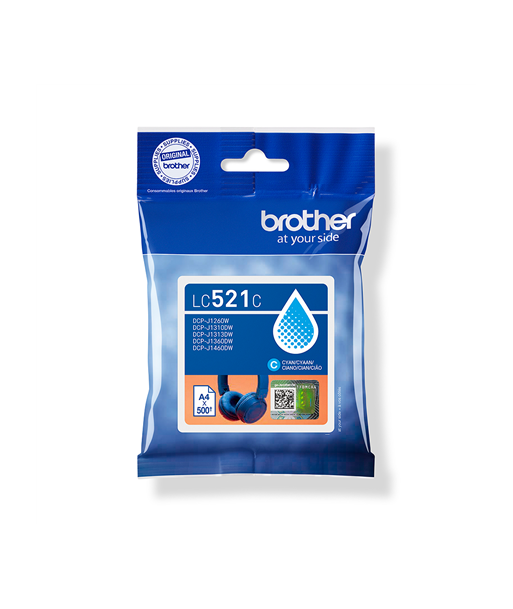 Brother LC521C Cyan Inkjet Cartridge