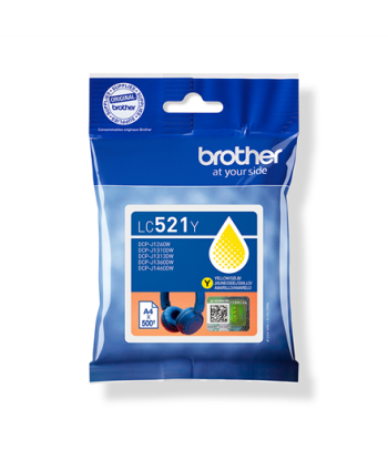 Brother LC521Y Yellow Inkjet Cartridge