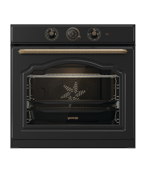 Gorenje, Oven, BOS67371CLB, 77 L, Multifunctional, EcoClean, Mechanical control, Steam function, Height 59.5 cm, Width 59.5 cm