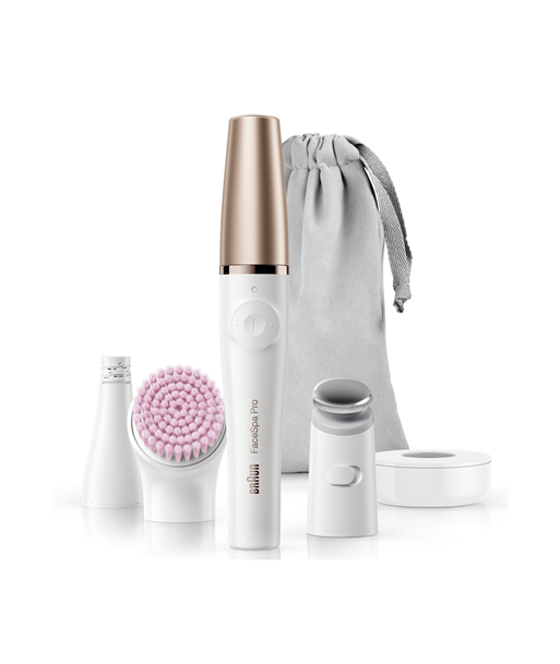 Braun Epilator with accessories, SE912 FaceSpa Pro, Number of power levels 1, Wet & Dry, White