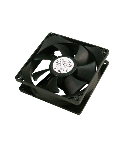 Logilink, FAN103, Black, Case fan
