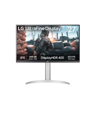 LG 27UP650K-W, 27", IPS, UHD, 16:9, 60 Hz, 5 ms, 3840 x 2160 pixels, 400 cd/m², HDMI ports quantity 2