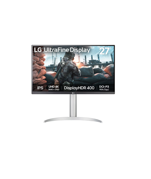 LG 27UP650K-W, 27", IPS, UHD, 16:9, 60 Hz, 5 ms, 3840 x 2160 pixels, 400 cd/m², HDMI ports quantity 2 LG 27UP650K-W, 27", IPS, UHD, 16:9, 60 Hz, 5 ms, 3840 x 2160 pixels, 400 cd/m², HDMI ports quantity 2