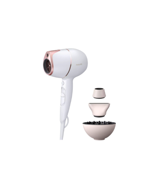 Фен Philips with SenseIQ, BHD628/00 Prestige, 1800 W, Number of temperature settings 3, Ionic function, Diffuser nozzle