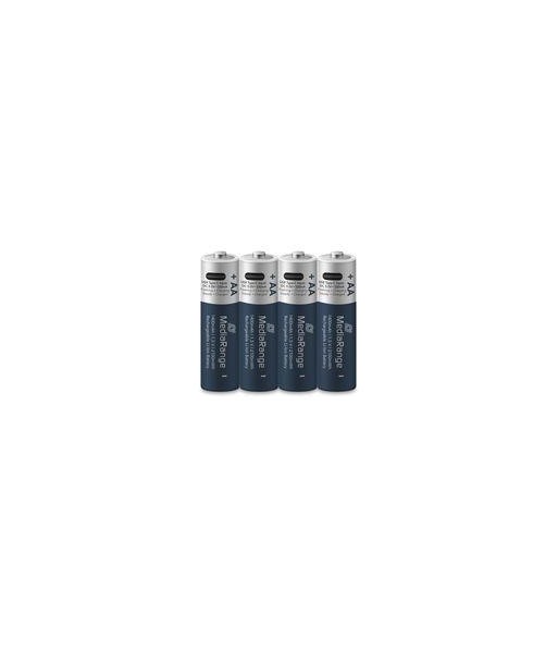 BATTERY RECH. LI-ION AAA 1.5V/500MAH 4P MRBAT160 MEDIARANGE