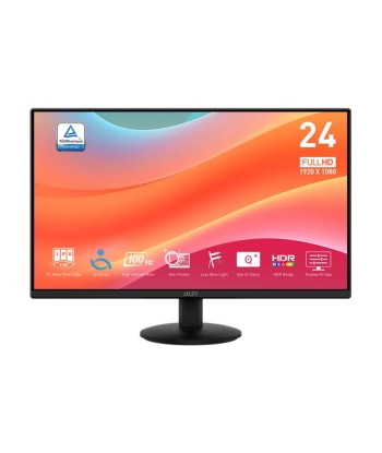 LCD Monitor MSI 23.8" Business Matte Panel IPS 1920x1080 16:9 100Hz 1 ms Tilt Colour Black PROMP242L