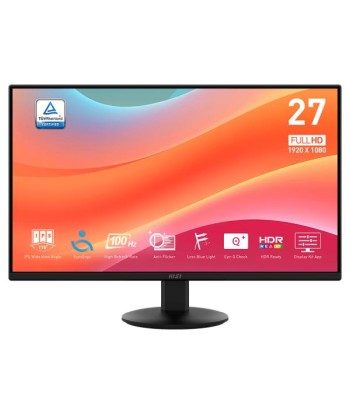 LCD Monitor MSI PRO MP272L 27" Business Matte Panel IPS 1920x1080 16:9 100Hz 1 ms Tilt Colour Black PROMP272L
