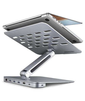 AXAGON HMC-STND stand for 10"-16" laptops & USB 5Gbps hub, 3x USB-A, HDMI 4K/60Hz, RJ-45 | AXAGON