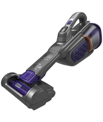BLACK & DECKER Vacuum Cleaner, BHHV520BFP-QW, Cordless operating, 18 V, Black/Purple