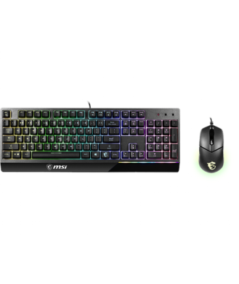 MSI Vigor GK30 COMBO US, MSI, Vigor GK30 COMBO, Keyboard and Mouse Set, Wired, RGB LED light, US
