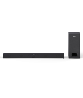 Sharp, HT-SBW110 2.1 Slim Soundbar, Black, No, AUX in, Bluetooth, Wireless connection
