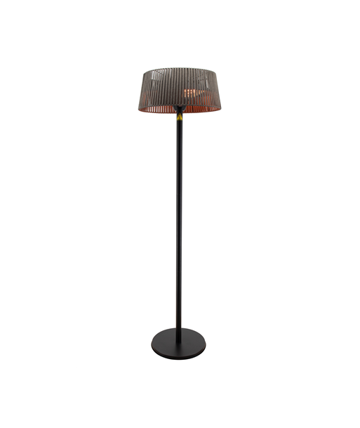 TunaBone Electric Standing Patio Heater, Double clear halogen heating lamps, TB1821SH-01, Patio heater, 2100 W, Black TunaBone Electric Standing Patio Heater, Double clear halogen heating lamps, TB1821SH-01, Patio heater, 2100 W, Black