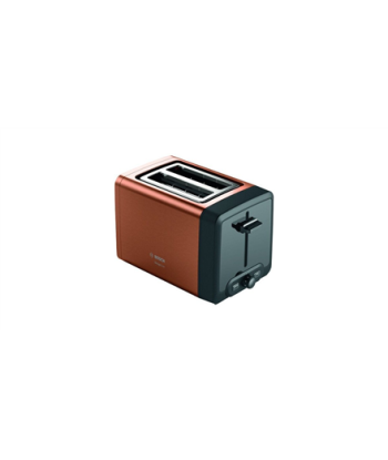 Bosch, DesignLine Toaster, TAT4P429, Power 970 W, Number of slots 2, Housing material Stainless Steel, Copper/Black