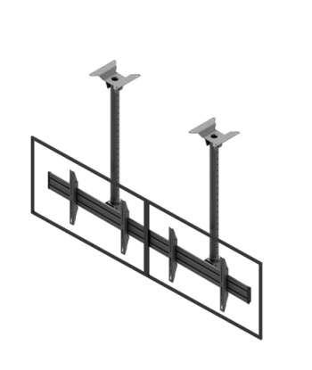 EDBAK Menu Board Ceiling Mount for Two Screens 50-57", landscape, black