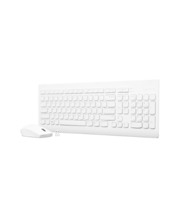 Беспроводная клавиатура и мышь Lenovo, 510, White, Keyboard and Mouse Combo, 2.4 GHz Wireless via Nano USB, Batteries